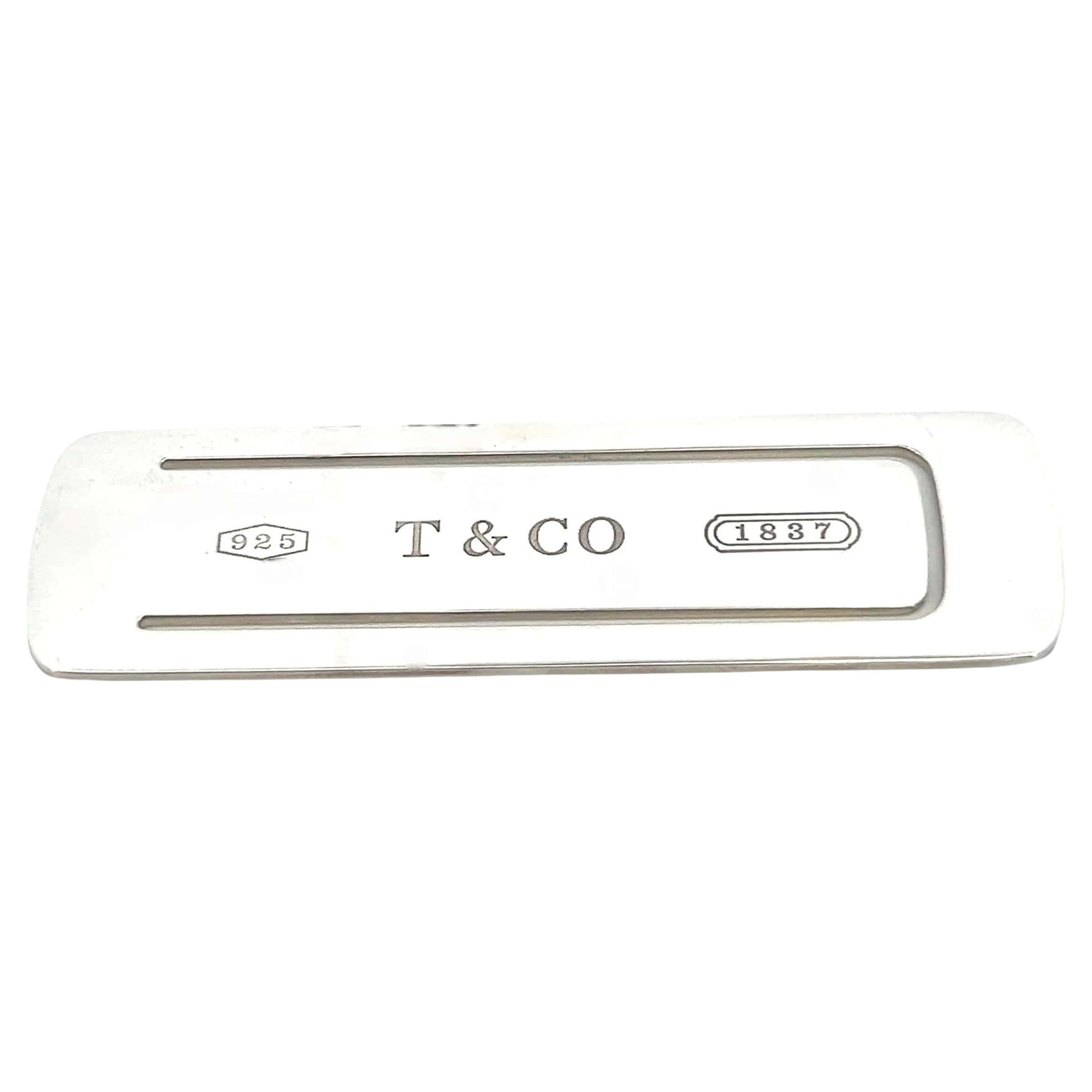 Tiffany & Co Nachlass T & Co „1837“ Bookmark Silber von Tiffany & Co