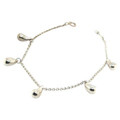 Tiffany & Co Estate Tear Drop Bracelet 7" Silver By Elsa Peritte 