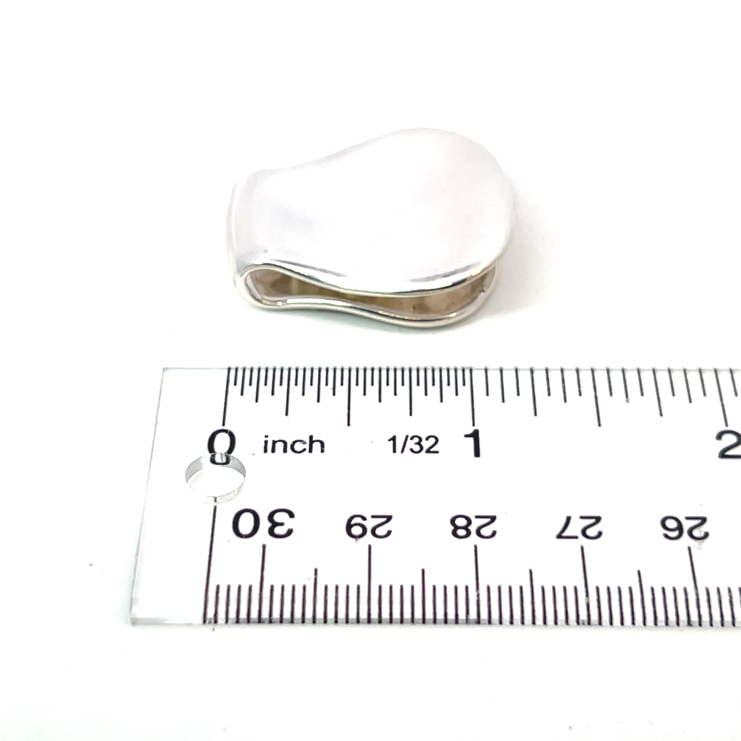 Tiffany & Co Estate Pinza para billetes con huella del pulgar Plata de ley 17 gramos en venta 5