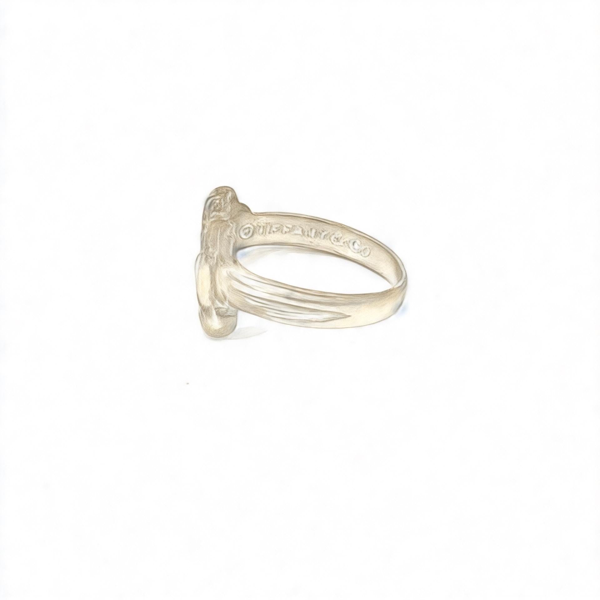 Tiffany & Co Nachlass Dreifacher Herzring Größe 6 Sterlingsilber 2,2 Gramm im Angebot 6