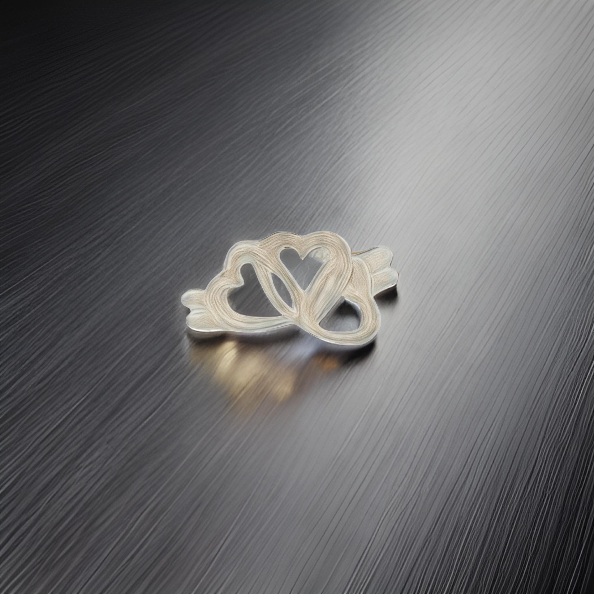 Tiffany & Co Nachlass Dreifacher Herzring Größe 6 Sterlingsilber 2,2 Gramm im Angebot 4