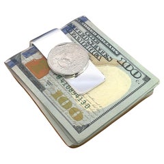 Tiffany & Co Estate Moneda de un dólar Pinza para billetes Plata