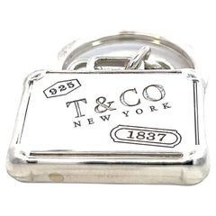 Tiffany & Co Estate Very Rare "1837" Briefcase Keychain Sterling Silver