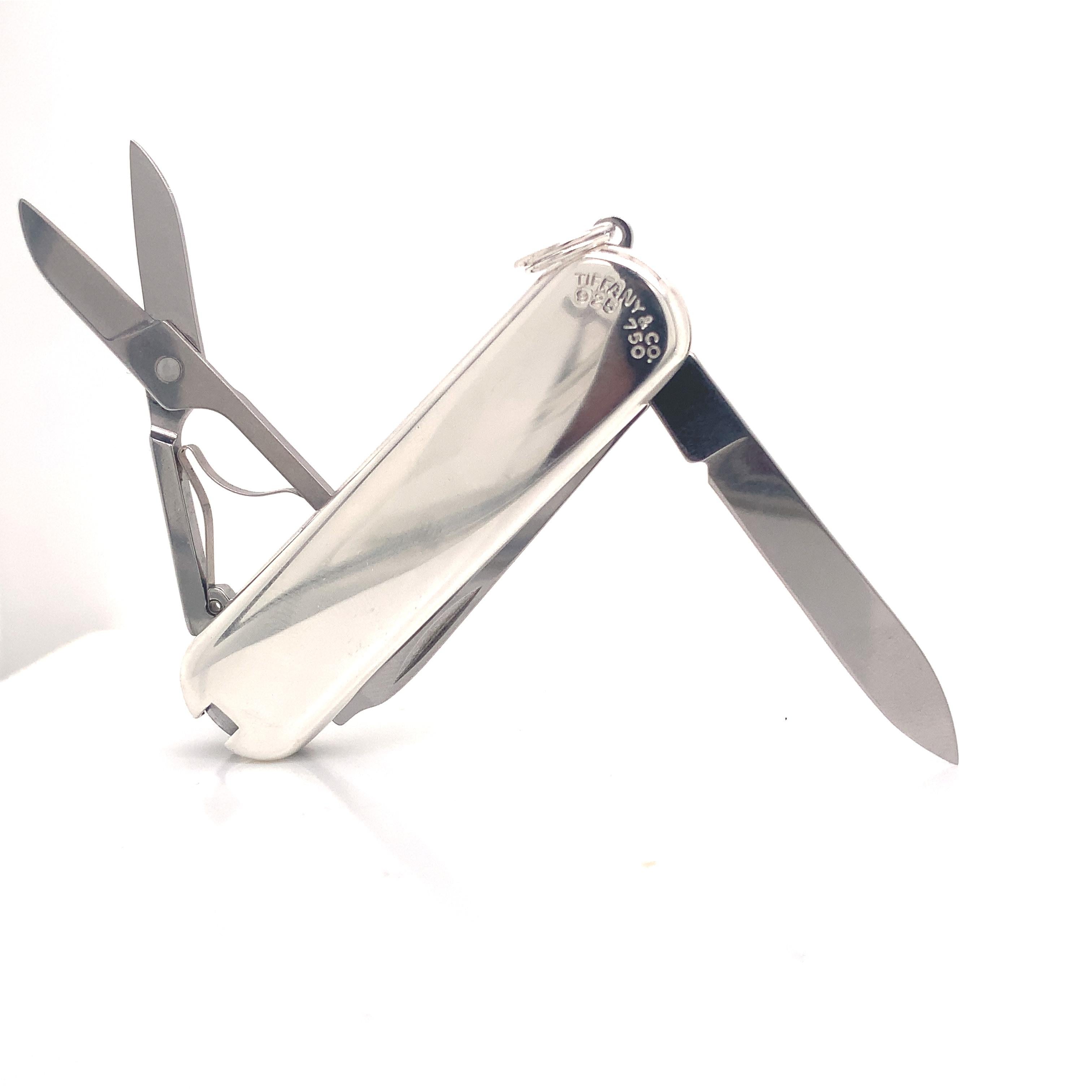 Victorinox Schweizer Armee Taschenmesser Silber 18k Gold 43.9g, Nachlass von Tiffany & Co 7