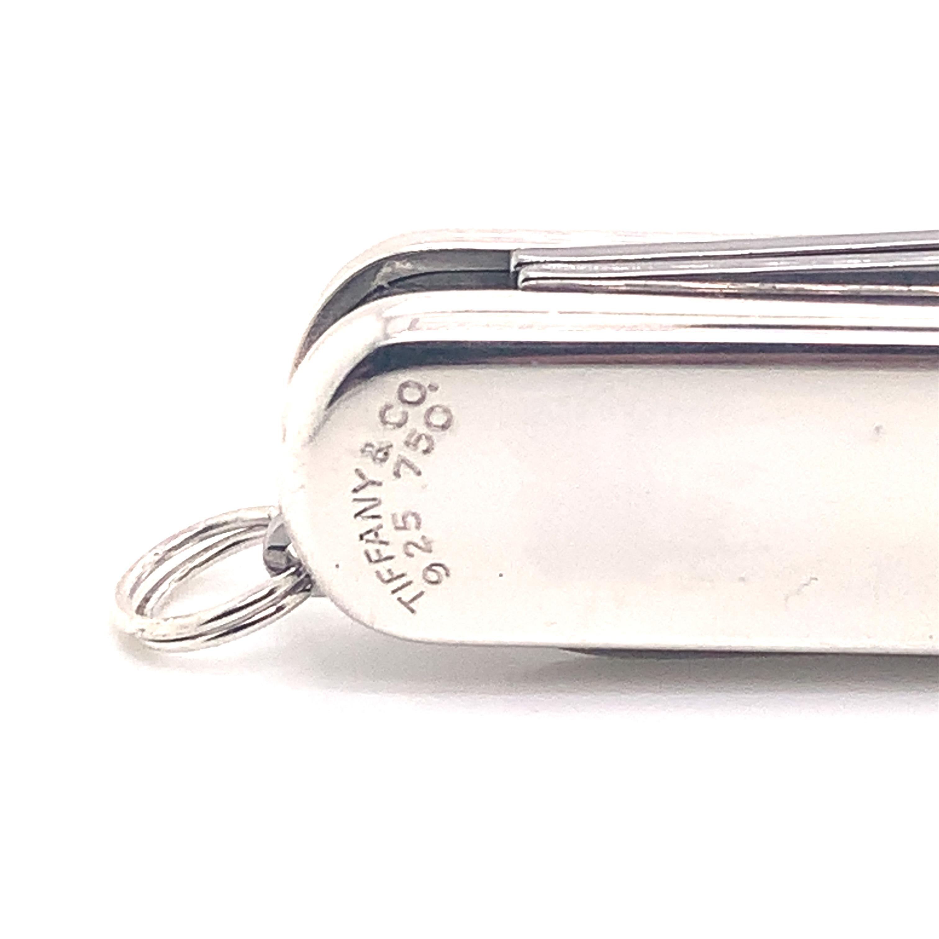 Victorinox Schweizer Armee Taschenmesser Silber 18k Gold 43.9g, Nachlass von Tiffany & Co 1