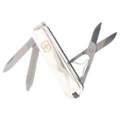 Tiffany & Co Estate Victorinox Schweizer Armee Taschenmesser Silber 18k Gold 43::9g
