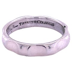Tiffany & Co Estate Wave Band Taille 6 Argent 3,85 mm