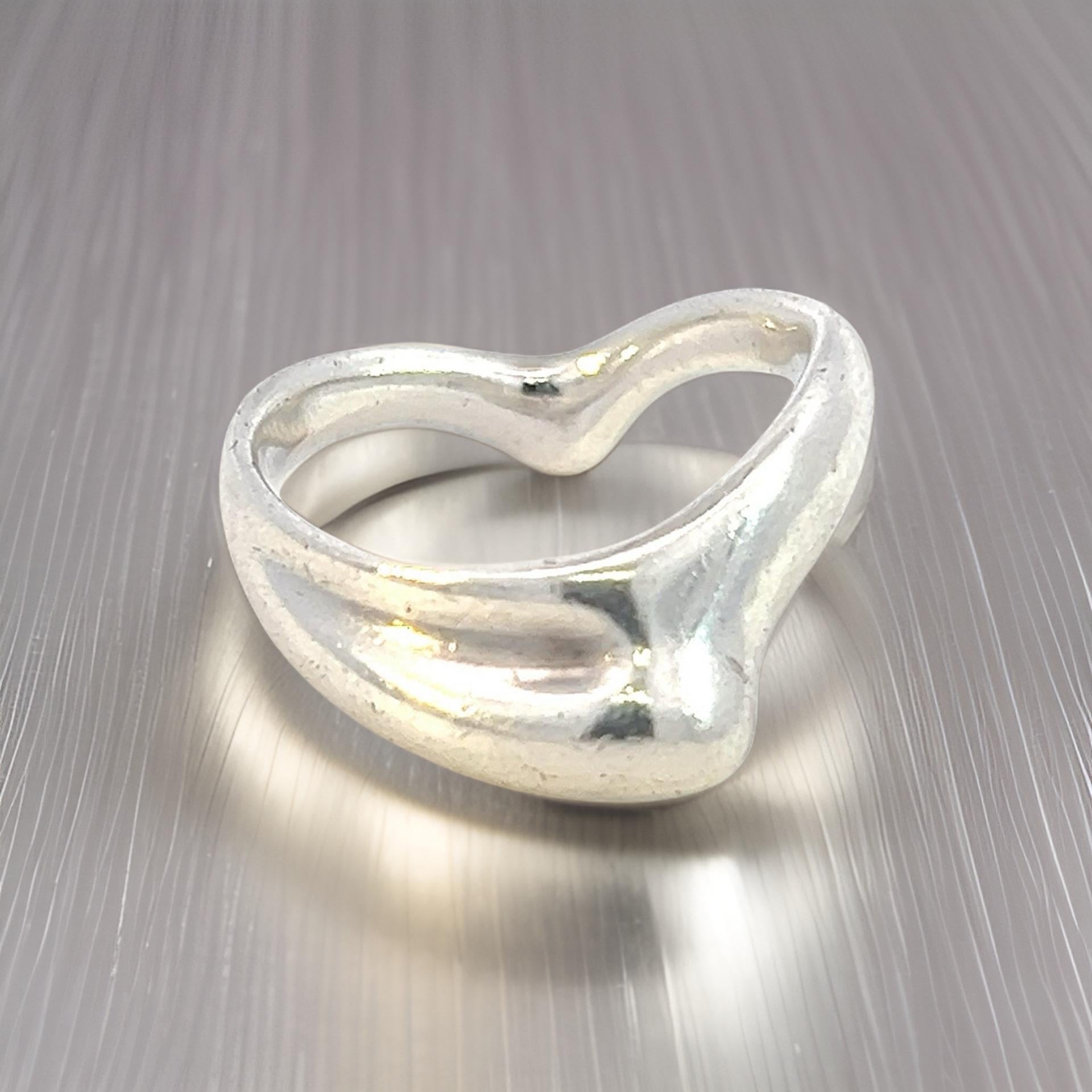 tiffany wave ring silver