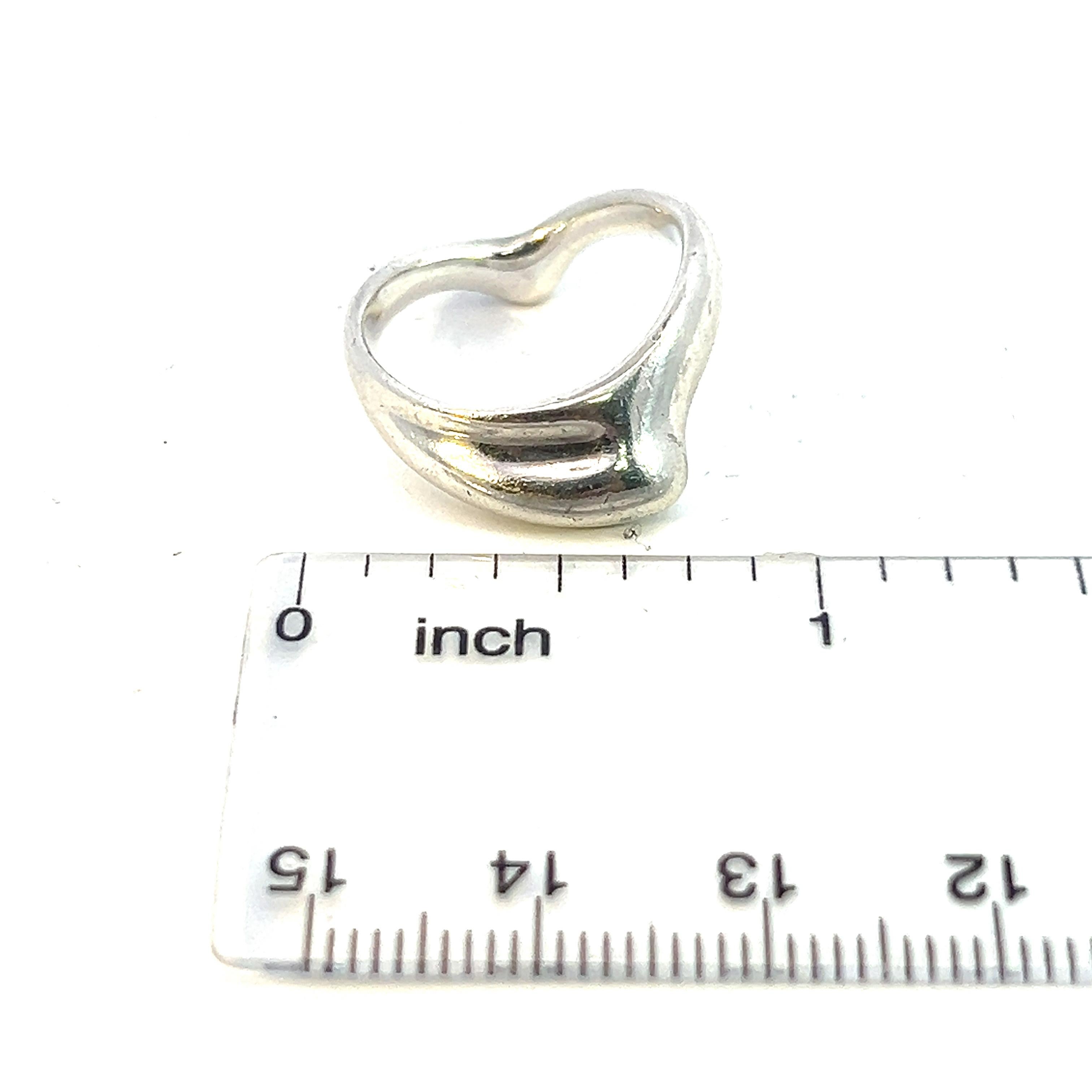 Bague de succession Tiffany & Co par Elsa Peretti, taille 6, argent sterling en vente 3