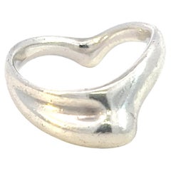 Retro Tiffany & Co Estate Wave Ring By Elsa Peretti Size 6 Sterling SIlver 