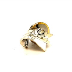 Tiffany & Co Estate "Wave" Tie Pin Sterling Silver 2.7 Grams