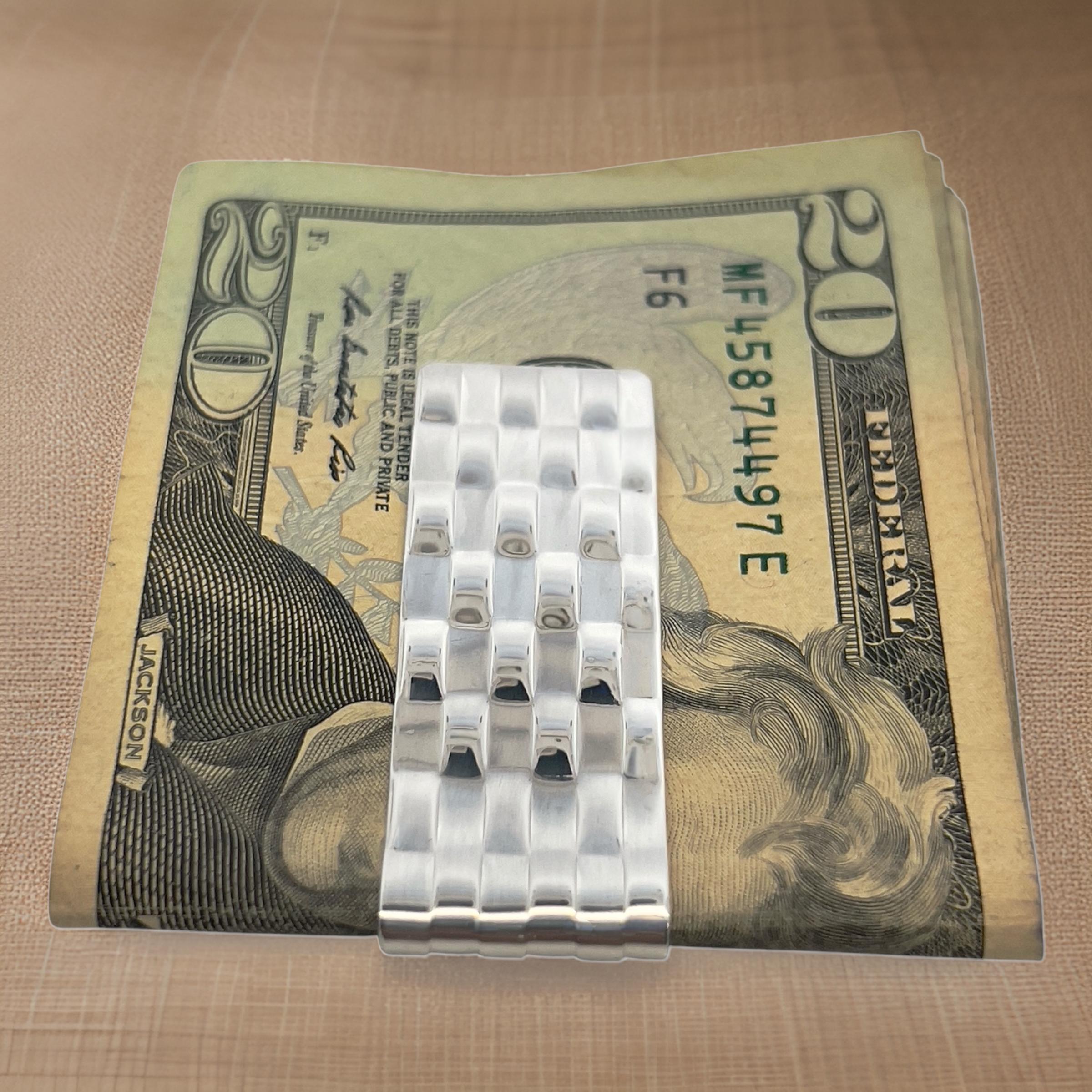 De los hombres Tiffany & Co Estate Weave Pinza para billetes Plata de ley 16.6 gramos en venta