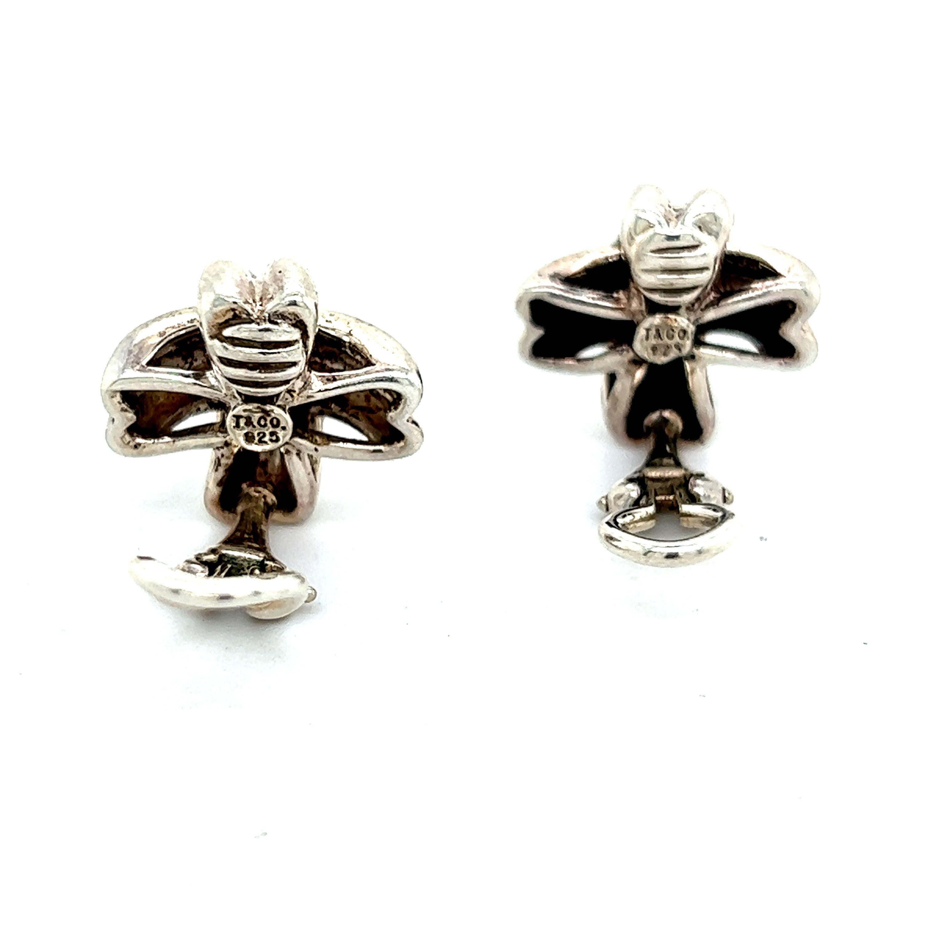 Tiffany & Co Estate X Signature Clip-On-Ohrringe Silber Damen