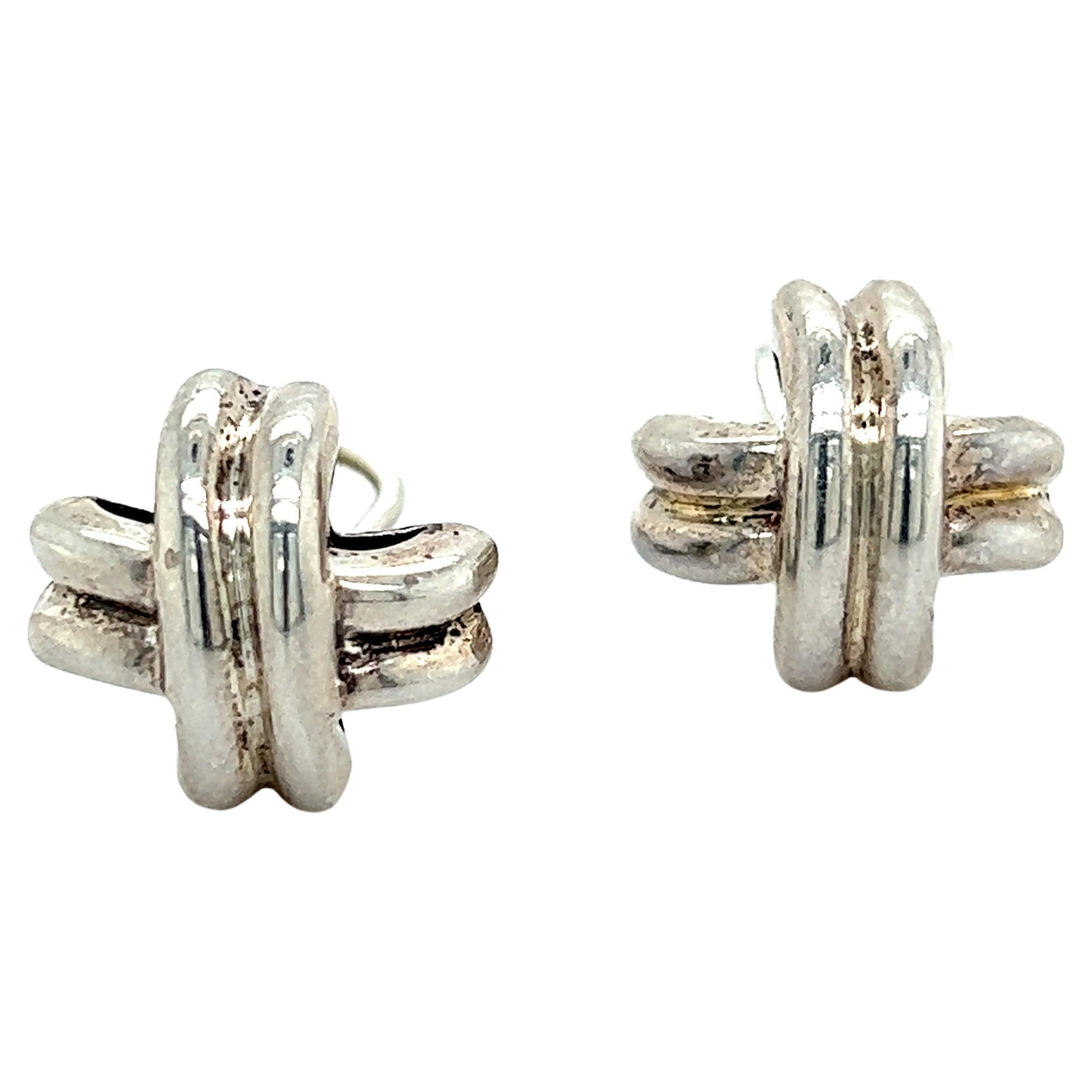 Tiffany and Co. Diamond Platinum Lace Sunburst ClipOn Earrings at