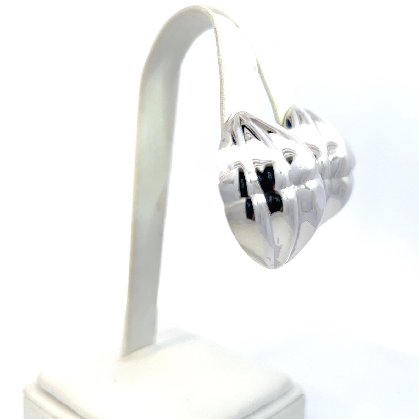 Tiffany & Co. Estate XL Orecchini a clip in argento Sterling in vendita 9
