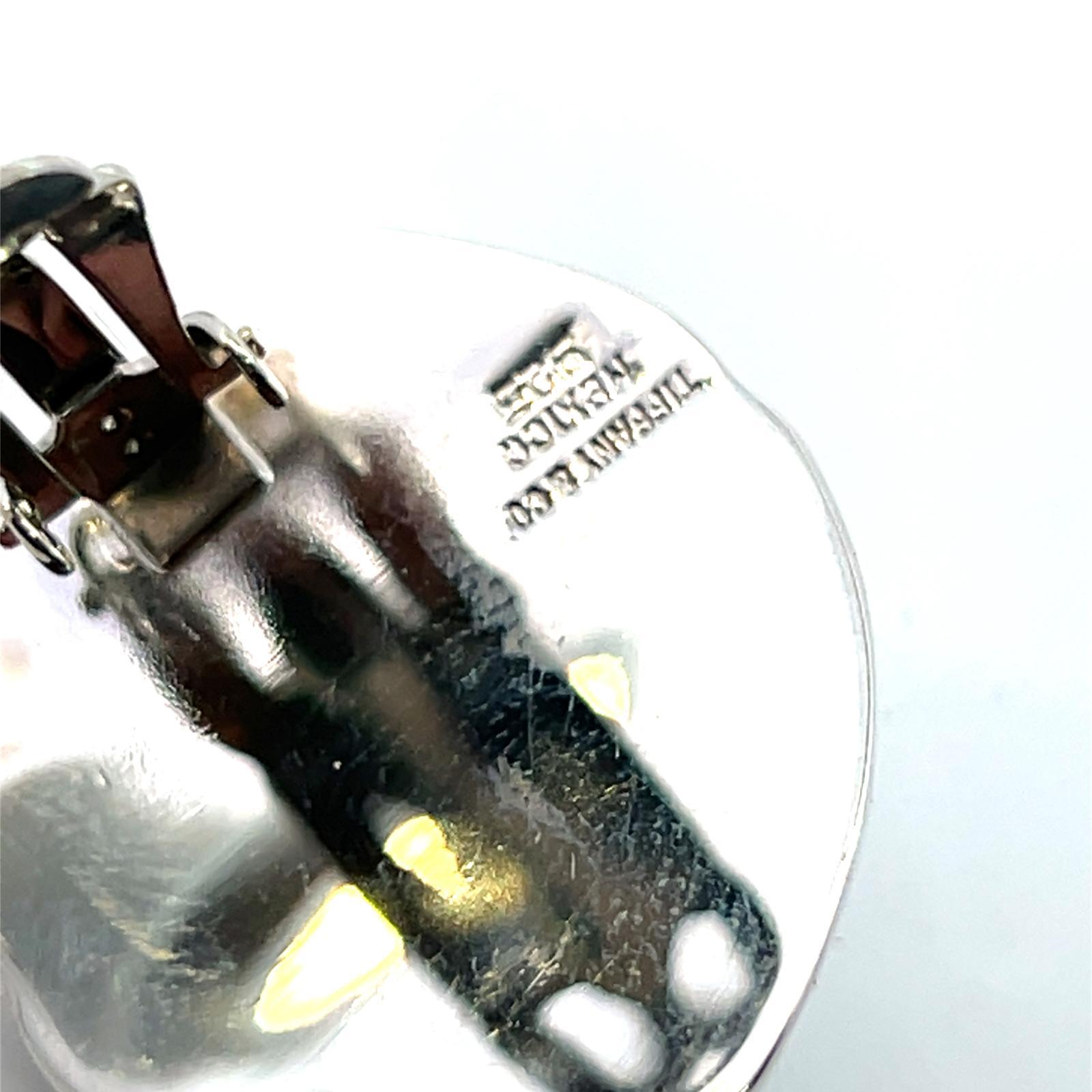 Tiffany & Co. Estate XL Orecchini a clip in argento Sterling in vendita 12