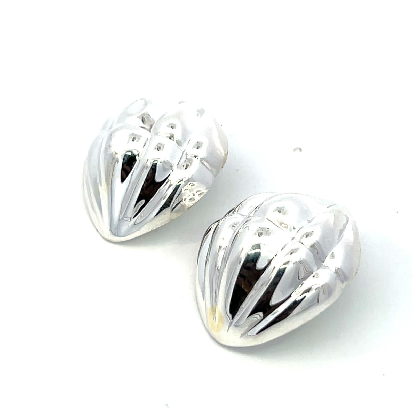 Tiffany & Co. Estate XL Orecchini a clip in argento Sterling in vendita 13