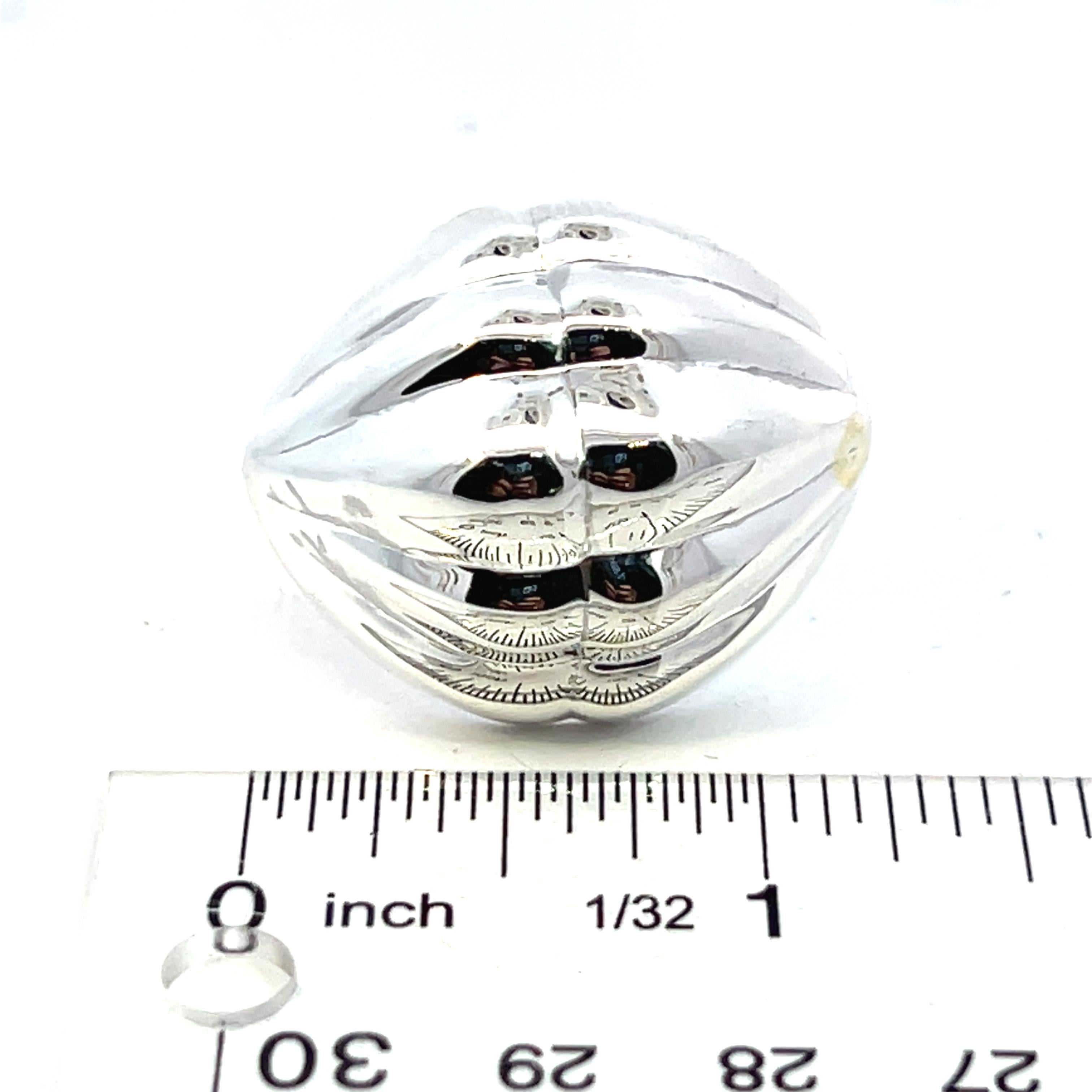 Tiffany & Co. Estate XL Orecchini a clip in argento Sterling in vendita 16