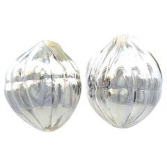 Tiffany & Co Estate XL Puffed Clip-on Earrings Sterling Silver