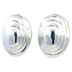 Tiffany & Co. Estate XL Orecchini a clip in argento Sterling