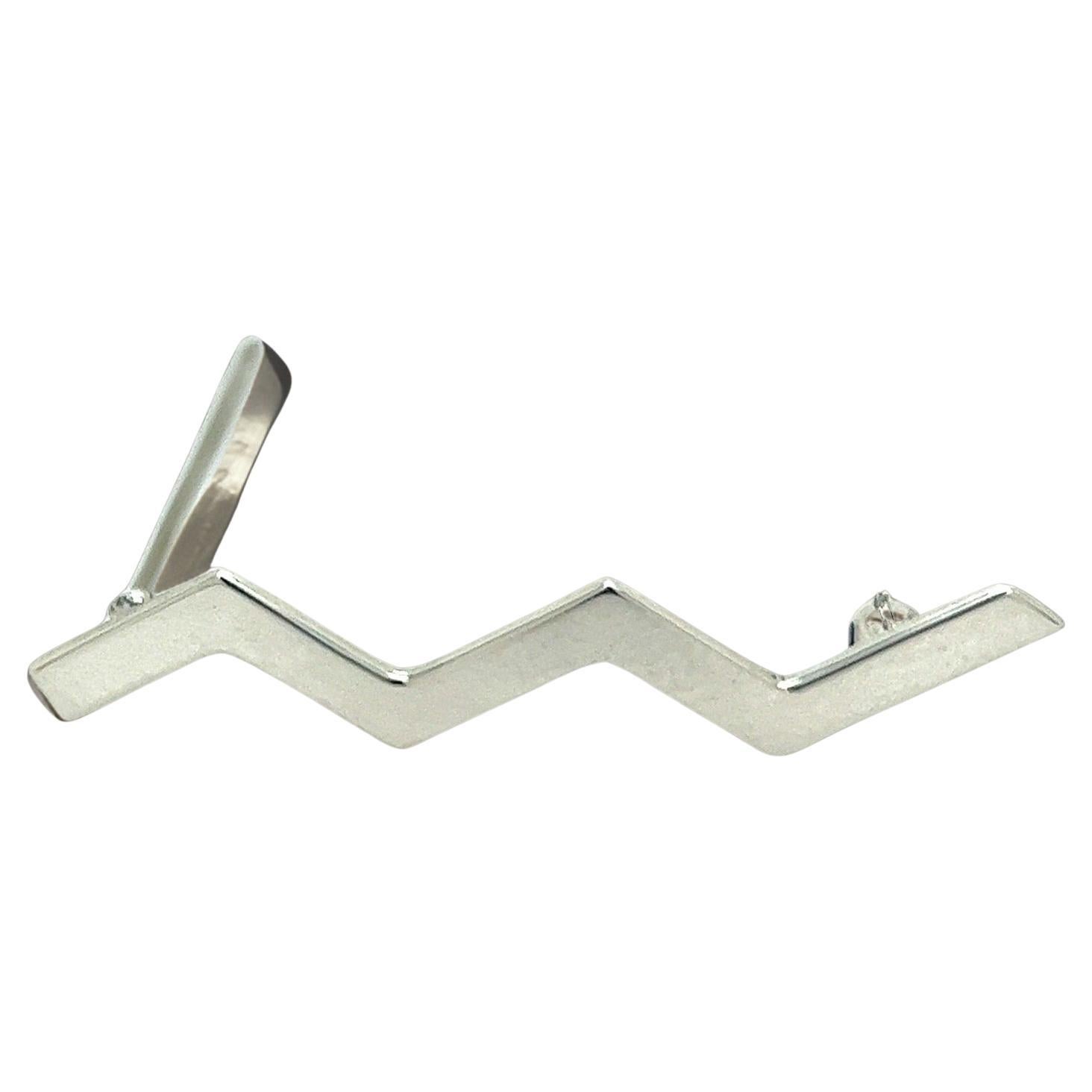 Nachlass Zigzag Wave Brosche/Anstecknadel aus Sterlingsilber von Paloma Picasso