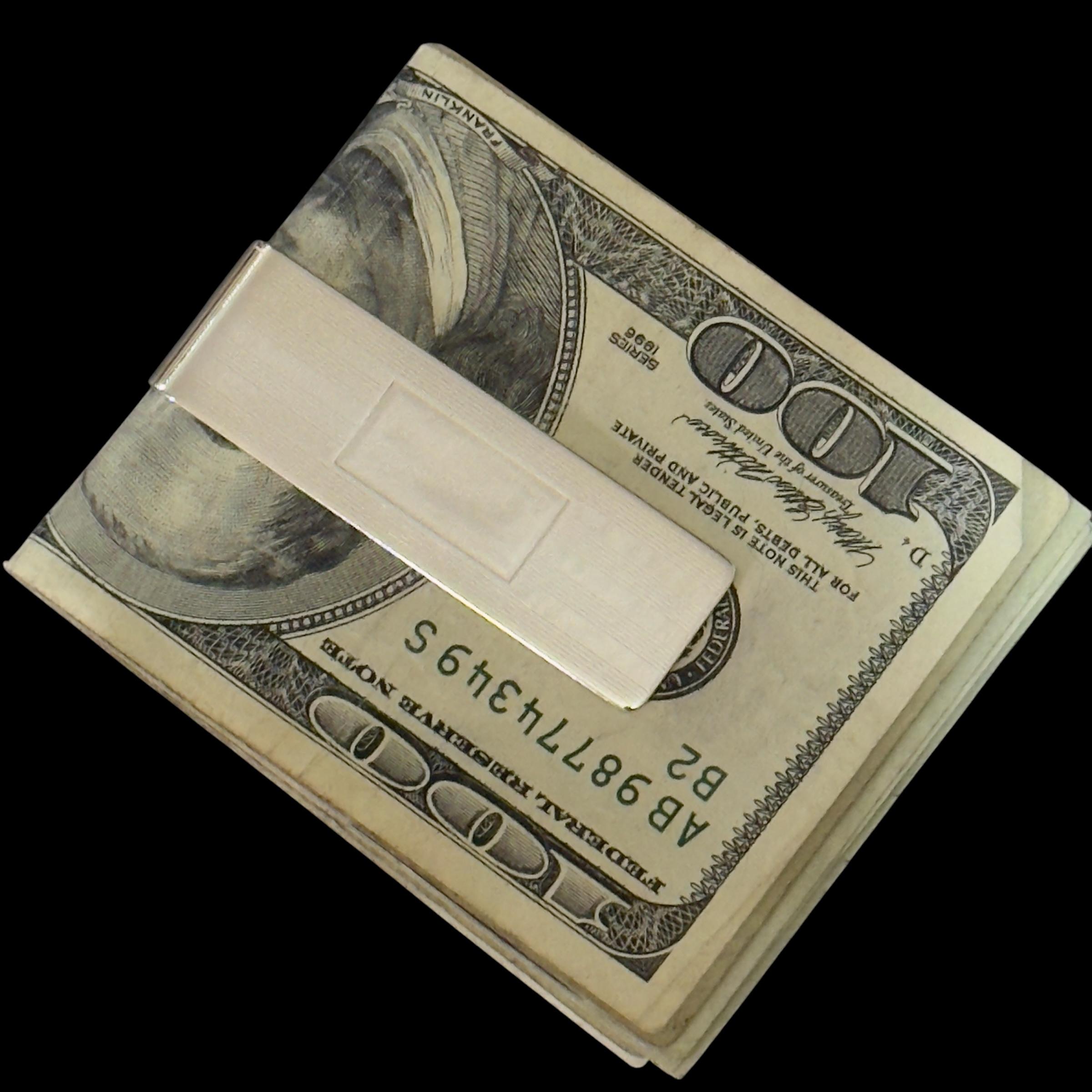 Femenino o masculino Tiffany & Co Pinza para billetes grabada en plata de ley Estate en venta