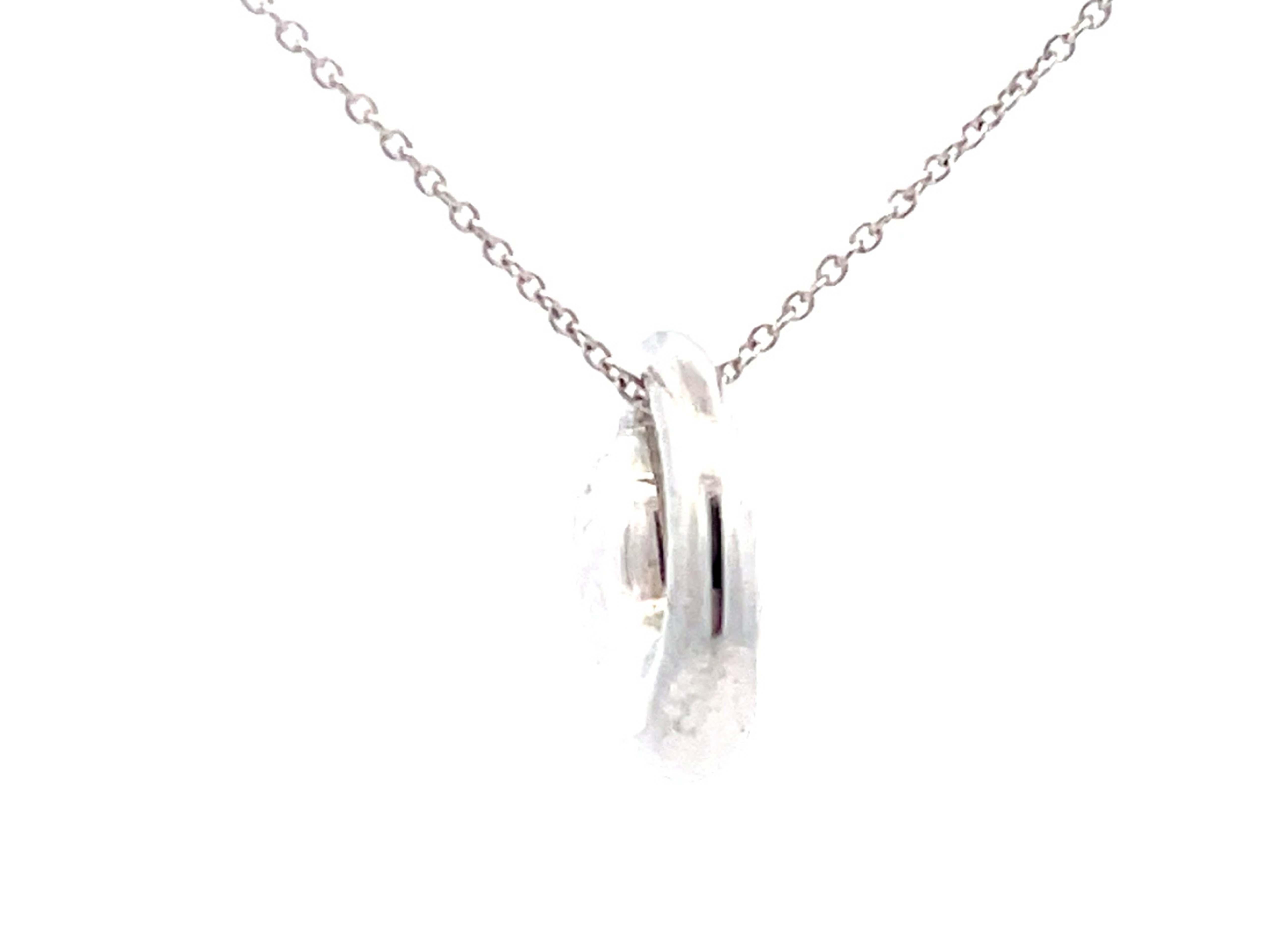 Modern Tiffany & Co. Eternal Circle Necklace in Sterling Silver