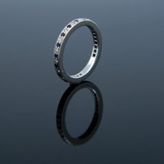 Tiffany & Co. Eternity Diamond Sapphire Legacy Band Ring