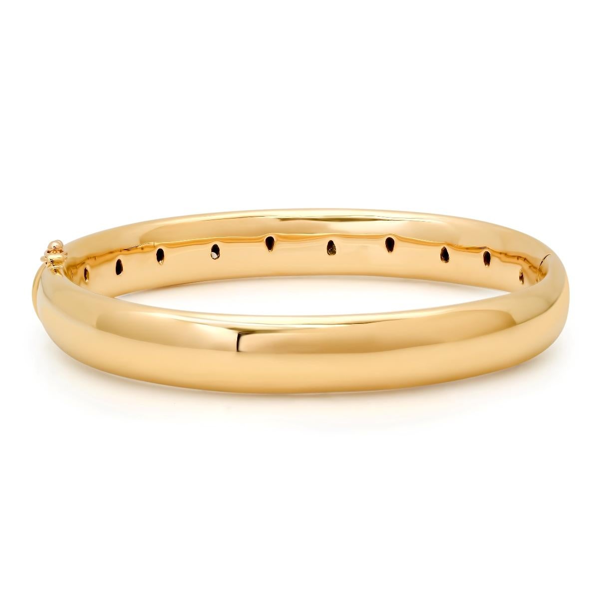 TIFFANY & Co. Etoile Bracelet jonc large 9 mm de large en or 18 carats Pour femmes en vente