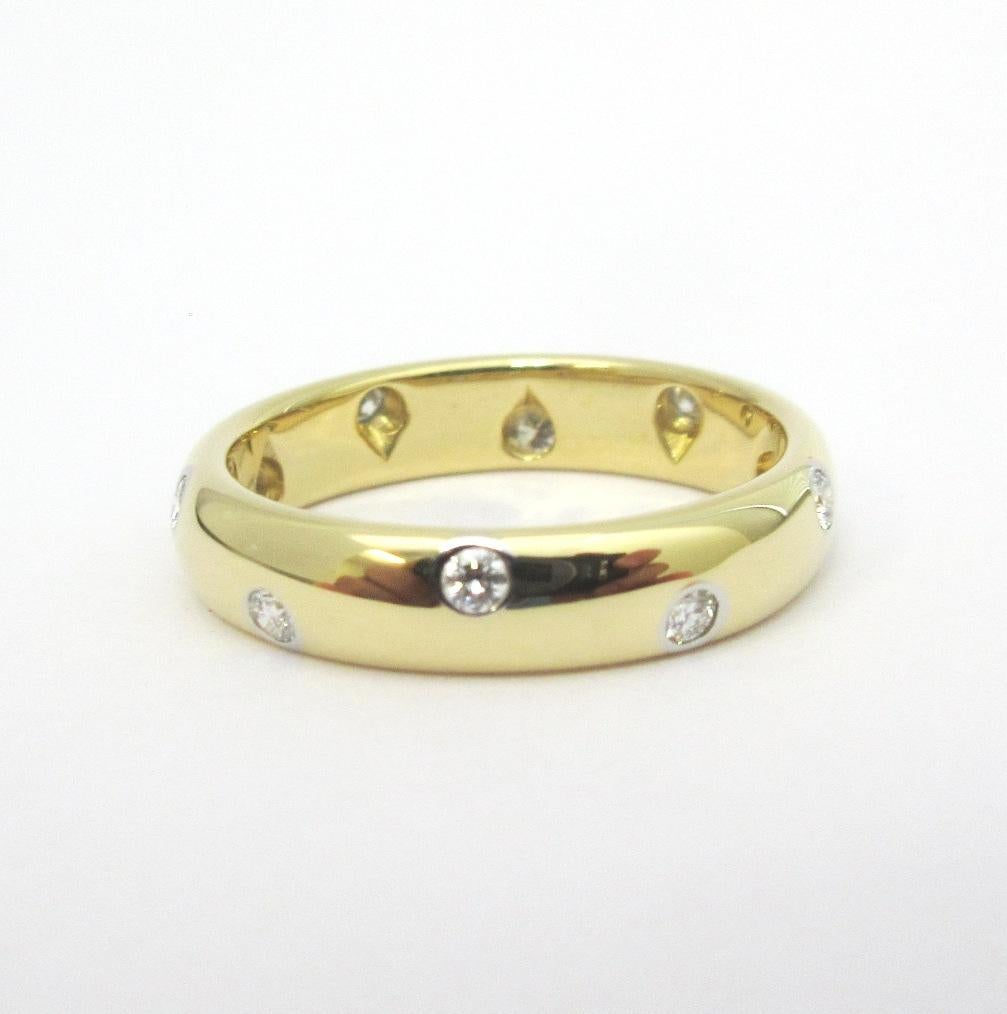 TIFFANY & Co. Anello Etoile in oro 18 carati con diamante 4 mm 6,5 in vendita 1