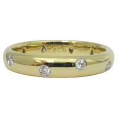 TIFFANY & Co. Anillo Etoile de oro de 18 quilates con diamantes de 4 mm 9
