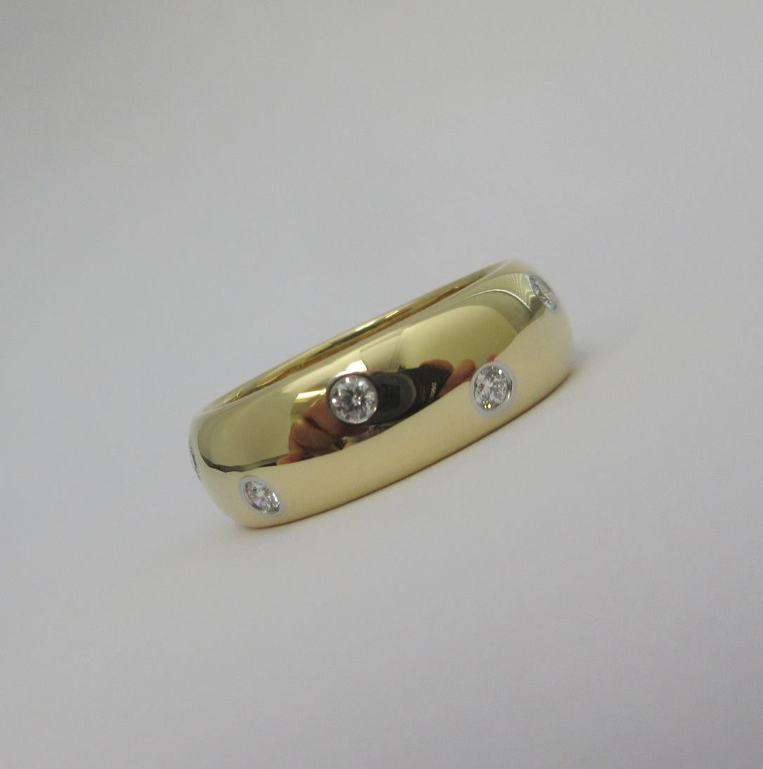 TIFFANY & Co. Anello Etoile in oro 18 carati con diamante da 8 mm 11 In condizioni ottime in vendita a Los Angeles, CA