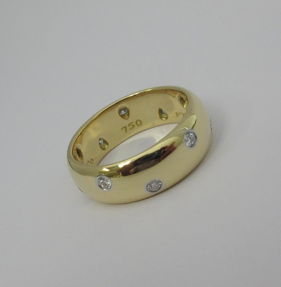 da uomo o donna TIFFANY & Co. Anello Etoile in oro 18 carati con diamante da 8 mm 11 in vendita