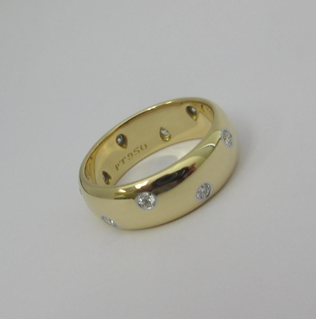 TIFFANY & Co. Anello Etoile in oro 18 carati con diamante da 8 mm 11 in vendita 1