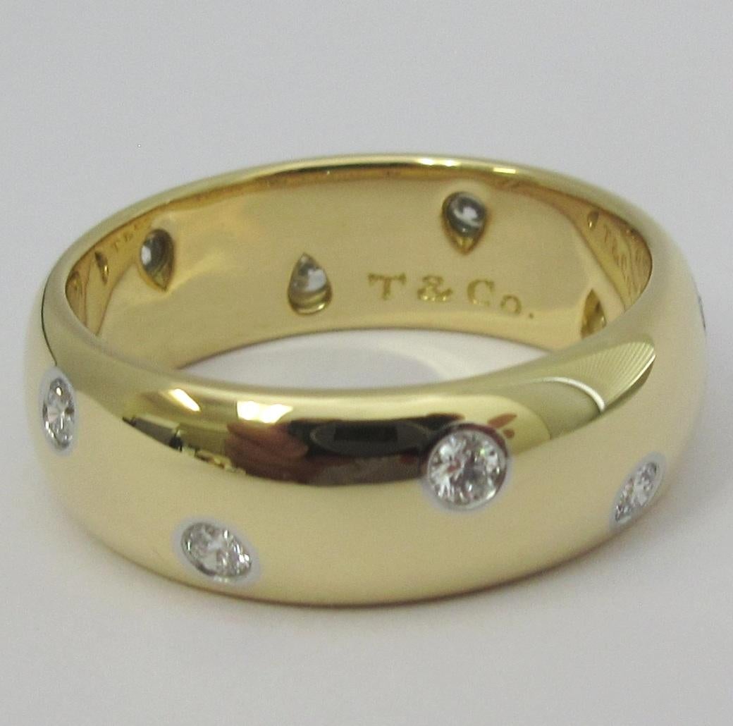 TIFFANY & Co. Anello Etoile in oro 18 carati con diamante da 8 mm 11 in vendita 2