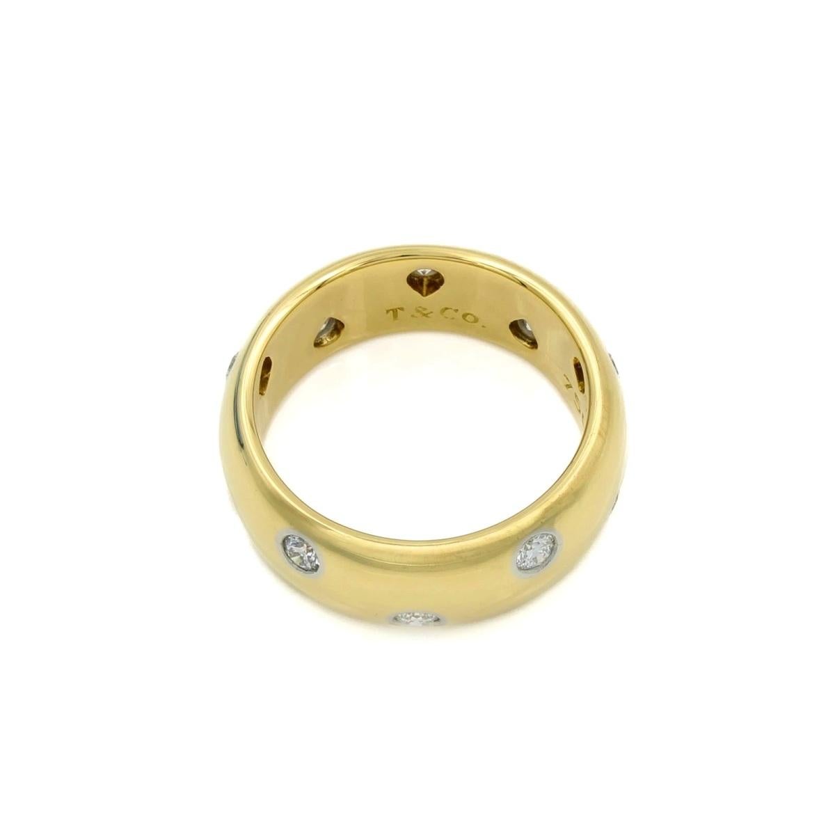 De las mujeres TIFFANY & Co. Anillo Etoile de oro de 18 quilates con diamantes de 8 mm 6,5 en venta