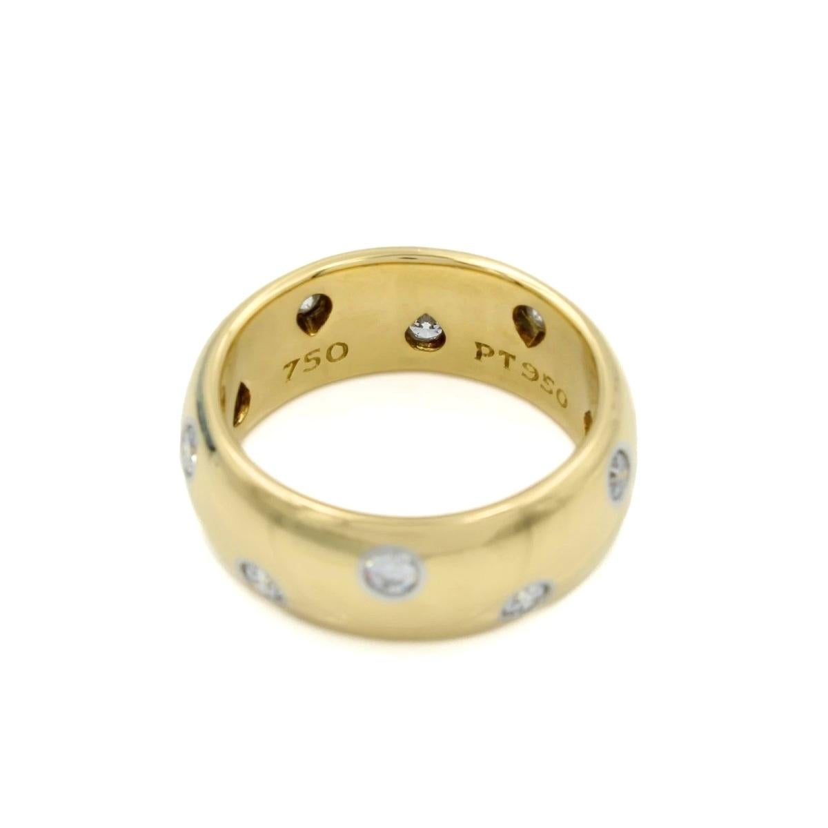 TIFFANY & Co. Anillo Etoile de oro de 18 quilates con diamantes de 8 mm 6,5 en venta 1