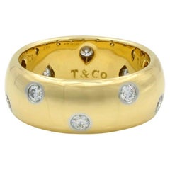 TIFFANY & Co. Anillo Etoile de oro de 18 quilates con diamantes de 8 mm 6,5