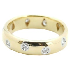 TIFFANY & Co. Anello Etoile con fascia di diamanti in oro 18 carati 5,5
