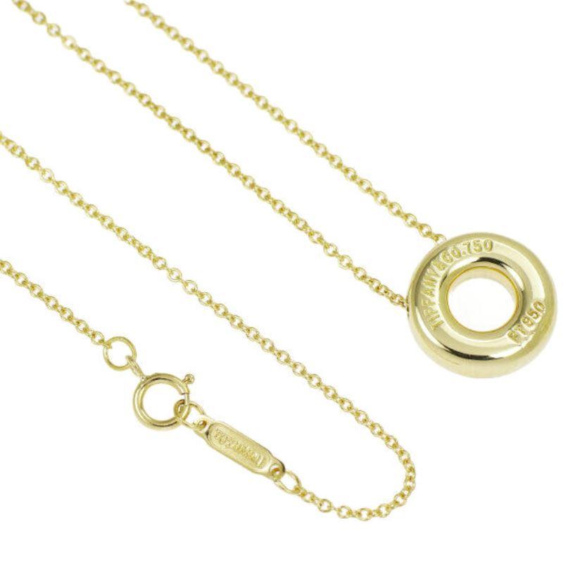 Women's TIFFANY & Co. Etoile 18K Gold Diamond Circle Pendant Necklace