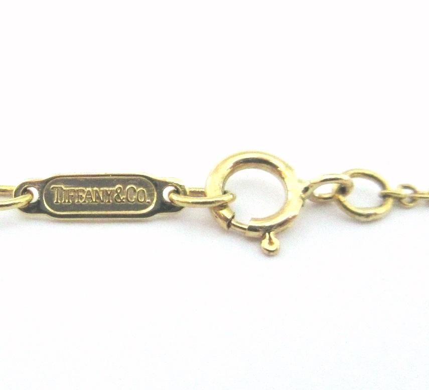 TIFFANY & Co. Etoile 18K Gold Diamond Circle Pendant Necklace For Sale 2