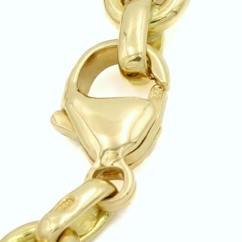 TIFFANY & Co. Etoile 18K Gold Diamond Heart Charm Bracelet 7