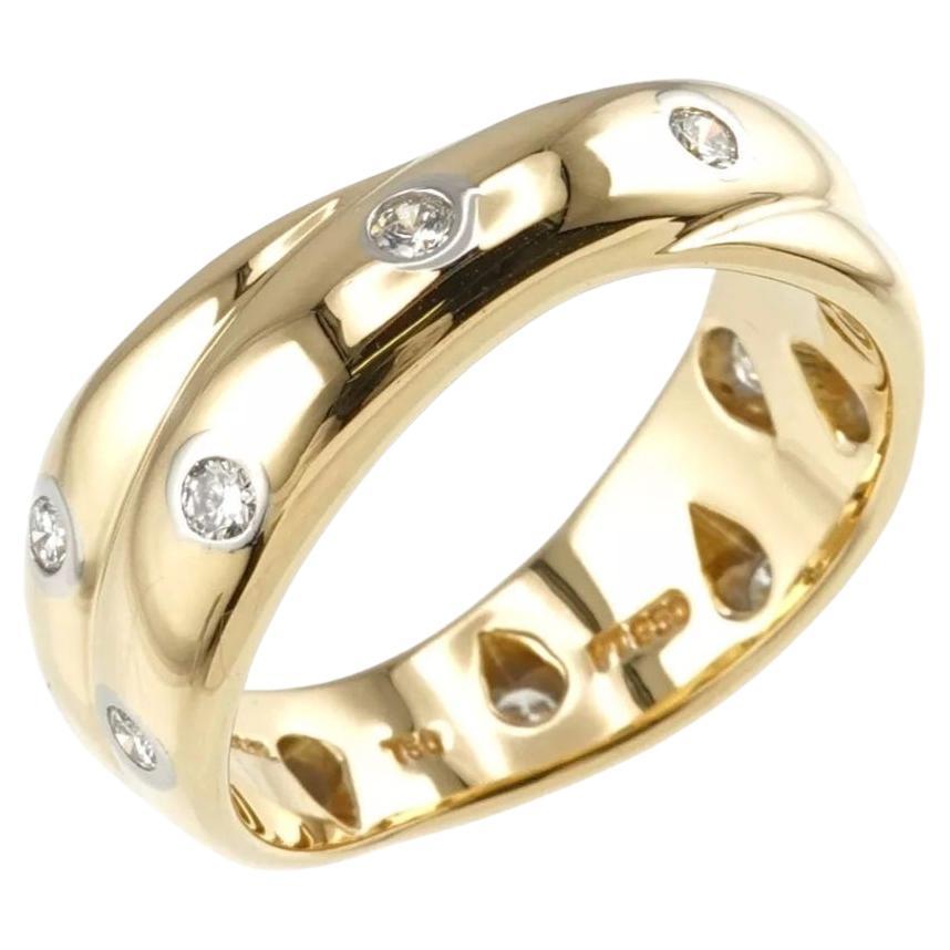 TIFFANY & Co. Etoile 18K Gold Diamant-Twist-Ring 6,5
