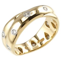 TIFFANY & Co. Anillo Twist Diamante Oro 18K Etoile 6.5