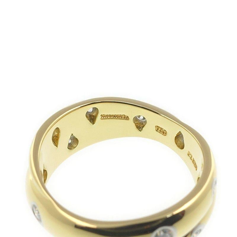 TIFFANY & Co. Etoile 18K Gold Diamond Twist Ring 7 For Sale 1