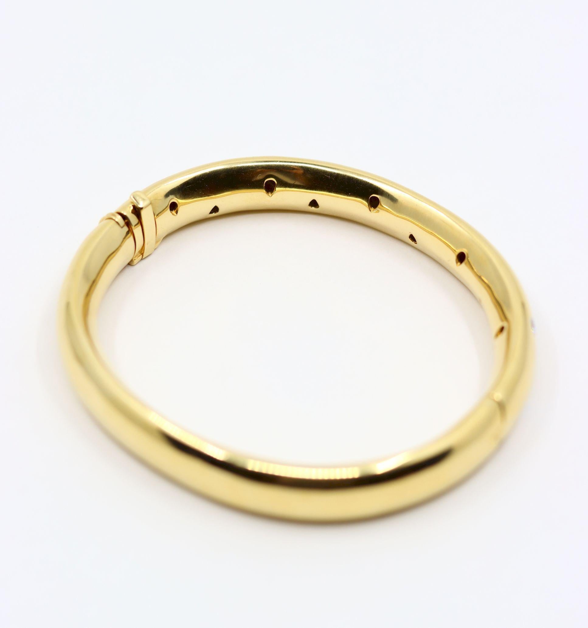 Tiffany & Co. Bracciale Etoile in oro 18 carati e platino con diamante in vendita 4