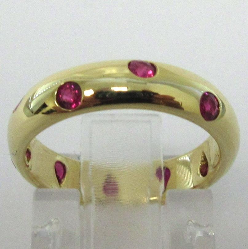 TIFFANY & Co. Etoile 18K Gold Ruby Band Ring 4.5 For Sale 1