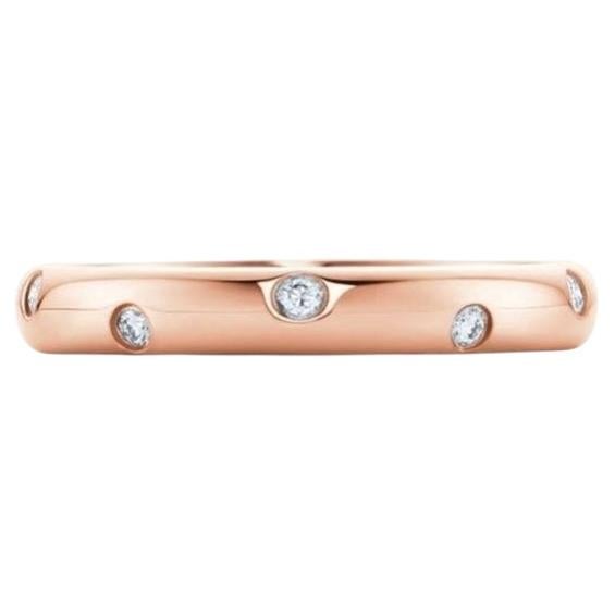 TIFFANY & Co. Anello Etoile in oro rosa 18 carati con diamante da 3 mm 10
