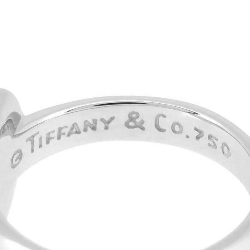TIFFANY & Co. Etoile 18K White Gold Diamond Heart Ring 7 For Sale 1