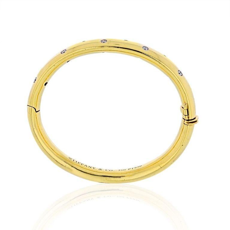 Tiffany & Co. 18 Karat Gelbgold 0,40 Karat Diamant-Armreif von Etoile (Moderne)